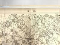 【古地図】深谷　五万分之一地形図 宇都宮11号（共16面）　明治40年測図・昭和14年修正　日本陸軍参謀本部発行 1939