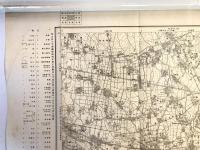 【古地図】深谷　五万分之一地形図 宇都宮11号（共16面）　明治40年測図・昭和14年修正　日本陸軍参謀本部発行 1939