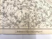 【古地図】深谷　五万分之一地形図 宇都宮11号（共16面）　明治40年測図・昭和14年修正　日本陸軍参謀本部発行 1939