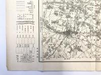 【古地図】深谷　五万分之一地形図 宇都宮11号（共16面）　明治40年測図・昭和14年修正　日本陸軍参謀本部発行 1939