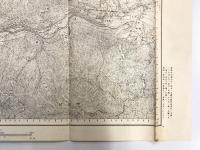 【古地図】上野原　二万五千分之一地形図 八王子近傍13号（共14面） 假製版　昭和4年測図　日本陸軍参謀本部発行　少々ヤケシミ有