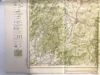 【古地図】仙臺（仙台）　二十万分之1帝国図 第17行第20段　大正10年製版・昭和14年修正　日本陸軍参謀本部発行　少々のシミあり 1939