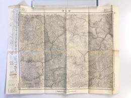 【古地図】白石　五万分之一地形図 仙臺（仙台）8号（共16面）　明治40年測図・昭和6年修正　日本陸軍参謀本部発行　少々書込み有
