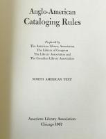 Anglo-American Cataloging Rules