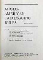 Anglo-American Cataloguing Rules.　Second Ed.