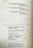 Anglo-American Cataloguing Rules.　Second Ed.