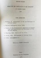British Museum : rules for the compilation of the catalogue of printed books 1841