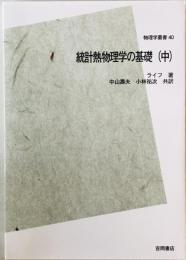 統計熱物理学の基礎　中　POD版