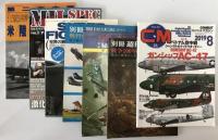 航空機本　7冊：コンバットマガジン2019/08、別冊週刊読売1970/01、1970/04、1975/01、Super Fighters'94/04、ミルスペックマガジン　vol.1、航空ファン’94/02