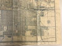 【古地図】最近京都市全圖　明治後期　京都鉄道園部線書入あり　少々シワ・シミあり