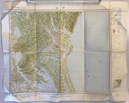 【古地図】20万分の一地勢図 仙台24号 水戸 昭和30年編集　国土地理院 発行　昭和33年12月　少々破れ・汚れあり