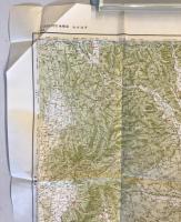 【古地図】20万分の一地勢図 仙台24号 水戸 昭和30年編集　国土地理院 発行　昭和33年12月　少々破れ・汚れあり