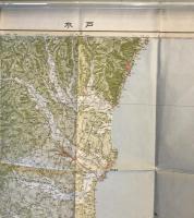 【古地図】20万分の一地勢図 仙台24号 水戸 昭和30年編集　国土地理院 発行　昭和33年12月　少々破れ・汚れあり