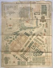 【古地図】第五回内國勧業博覧會場全圖（實業世界太平洋 第一巻第五號附録）　川上助次郎 編　博文館　明治36年4月　少々イタミあり