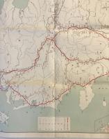 【古地図】五街道細見・附図　岸井良衛 編　青蛙房　昭和　七十五万分之一　少々破れ・イタミ・汚れあり