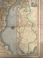 【古地図】模範 新東京全圖　文彰堂編輯部 編纂　文彰堂 発行　昭和14年版　三万分の一　ヤケ・少々イタミ・破れ・穴・汚れあり