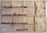 【古地図】番地入 東京市全圖　稲垣利吉 著作・発行　九段書房 発行　大正11年3月　二万分之一　シミ・少々ヤケ・汚れ・イタミあり