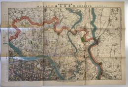 【古地図】陸地測量部認許 東京市役所認許 大東京全圖（改正新町名入）東部方面　報知新聞社　昭和7年11月　二万五千分之一　少々イタミ