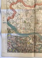 【古地図】陸地測量部認許 東京市役所認許 大東京全圖（改正新町名入）東部方面　報知新聞社　昭和7年11月　二万五千分之一　少々イタミ