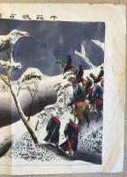 【美術】牛荘城占領之圖　熊澤喜太郎 画作・印刷　熊澤喜太郎 発行　明治20年　少々イタミ・シミ・破れ・折れ・汚れあり