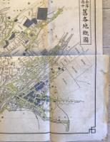 【古地図】金澤市中 舊各地概圖　シミ・汚れ・少々イタミ・破れあり