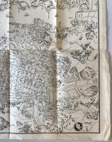 【古地図】長崎 江戸時代の地図　大畠文次右衛門　安政7戊辰8月　少々イタミ・破れ・折れあり
