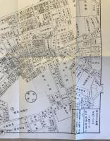 【古地図】市ヶ谷牛込繪圖　尾張屋清七　安政4丁己年　少々破れあり