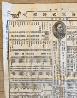 【史料】日清對照 陸海軍武將鑑 訂正第二版　山口米吉 編輯・発行　益世舘 発行　明治27年11月　折れ・イタミ・破れ・汚れあり