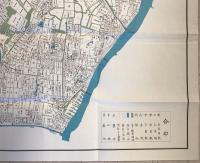 【古地図】江戸府内圖 其ノ貳　三彩堂無齊 作　株式会社瓢簟堂 発行　昭和51年8月　袋付　本体美品