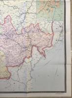 【古地図】吉林省地図　地図出版社 編制　新華書店北京発行所 発行　九十万分之一　少々汚れあり