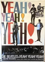 【美術】A HARD DAY'S NIGHT―DIE BEATLES IN YEAH!YEAH!YEAH! ビートルズがやって来る ヤァ！ヤァ！ヤァ！ 映画ポスター　少し凹み有