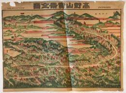 高野山実景全図　明治43年