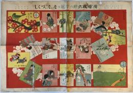 滑稽双六卯の字冠りないないづくし　大正4年1月