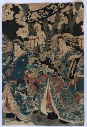 花魁道中　浮世絵　安政3年