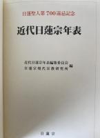 近代日蓮宗年表