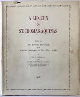 トマス辞典 A Lexicon ST. Thomas Aquins