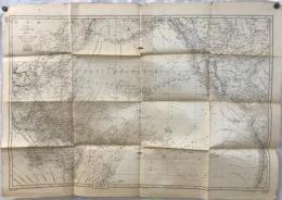【地図】太平洋　隠戸航海航跡図