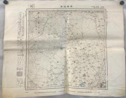 【地図】満洲二十万分一図　齊齊哈爾(第34行第6段)、鎭東(第34行第9段)、明水(第33行第8段)、大通（第33行第8段）、林甸(第33行第7段)　5枚揃え