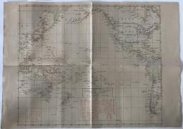 【地図】The pacific ocean track chart of T.S.taisei maru