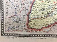 【地図】山西省地図 百十万分一