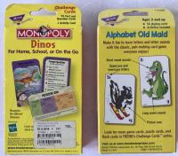 Flash Cards & Game Cards 4個セット　Monopoly Dinos Card、Alphabet Old Maid、Numbers 1-100 Flash cards、old maid Numbers