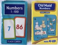 Flash Cards & Game Cards 4個セット　Monopoly Dinos Card、Alphabet Old Maid、Numbers 1-100 Flash cards、old maid Numbers