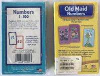 Flash Cards & Game Cards 4個セット　Monopoly Dinos Card、Alphabet Old Maid、Numbers 1-100 Flash cards、old maid Numbers