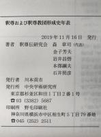 釈尊および釈尊教団形成史年表