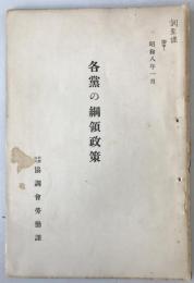 各党の綱領政策