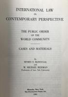 International Law in Contemporary Perspective: Public Order of the World Community (英語版 ) ハードカバー 
