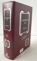 Constitutional law Volume 2  (英語版)