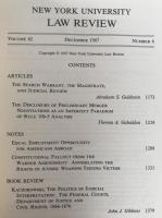 New york University Law Review Volume62 Number6 pages 1173 to 1392