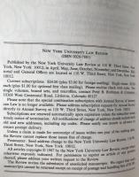 New york University Law Review Volume62 Number6 pages 1173 to 1392