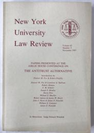 New york University Law Review Volume62 Number5　pages 927 to 1172
